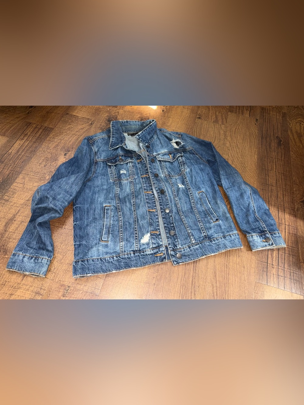 STS Blue Distressed Medium Blue Denim Jacket